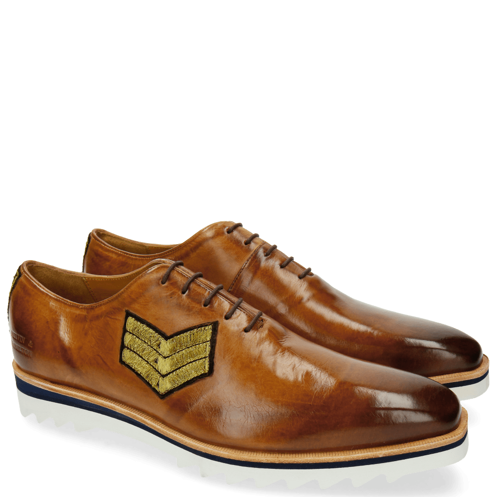Oxford shoes Jeff 26 Tan Patch Rank Patch Stars
