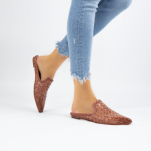 Mules Lydia 2 Woven Scale Rose
