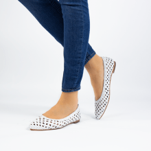 Ballet Pumps Alexa 16 Woven White