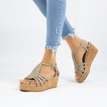 Sandals Hanna 55 Woven Ash Cork