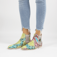 Ankle boots Susan 10A Snake Multi Fuxia Elastic Guglia