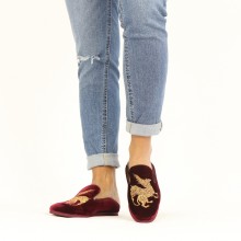 Loafers Scarlett 37 Velluto Wine Dragon