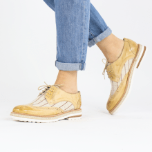 Derby shoes Amelie 3 Imola Beige Line Natural