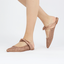 Mules Alexa 15 Woven Nappa Rame