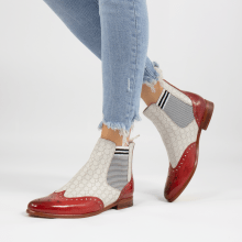 Ankle boots Selina 6 Ruby Nappa Perfo White