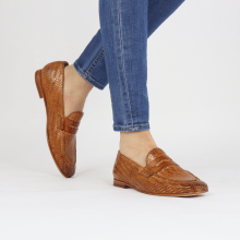 Loafers Scarlett 52 Vegas Haring Bone Weave Tan