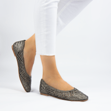 Ballet Pumps Melly 1 Weave Pewter