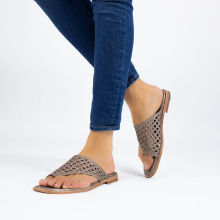 Mules Elodie 16 Woven Talca Mignon Pewter