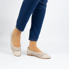Ballet Pumps Melly 1 Weave Zero Natural