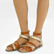 Sandals Celia 46 Vegas Cuoio Talca Platin