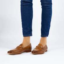 Loafers Scarlett 22 Pisa Tan Trim Gold