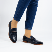 Loafers Scarlett 45 Glove Nappa Navy Strap