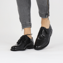 Derby shoes Selina 41 Black Lining Rich Tan Flex