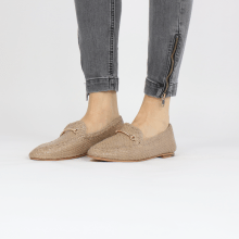 Loafers Aviana 1 Woven Brume Trim Gold