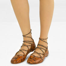 Ballet Pumps Kate 20 Tan Lasercut