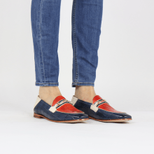 Loafers Scarlett 45 Vegas Turtle Navy Fiesta White Trim