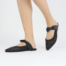 Mules Alexa 15 Woven Nappa Black LS
