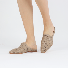 Mules Joolie 14 Open Weave Brume