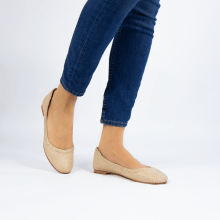 Ballet Pumps Kate 5 Woven Off White Natural