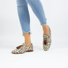 Loafers Scarlett 20 Hairon Wildcat Off White Tassel Nougat