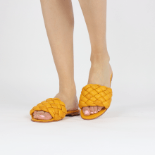 Mules Hanna 78 Nappa Yellow Footbed