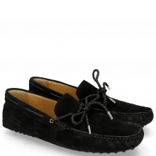 Loafers Nelson 3 Suede Pattini Black