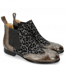 Ankle boots Sally 45 Turtle Grigio Leo Glitter Gunmetal