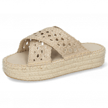 Mules Emilia 3 Woven Goat Grey