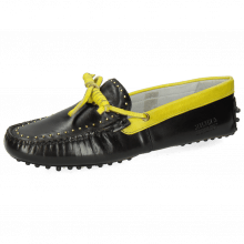 Loafers Caroline 8 Black Fluo Yellow