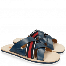 Sandals Sam 12 Navy Strap Red
