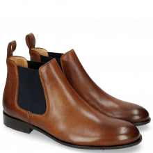 Ankle boots Sally 25 Rio Wood Elastic Navy
