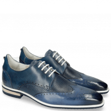 Derby shoes Dave 2 Tough Vegas Nappa Navy Glove Perfo