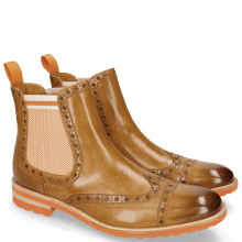 Ankle boots Eddy 46 Sand Underlay Brown Elastic Biker Orange