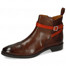 Ankle boots Betty 8 Pisa Mid Brown Strap Winter Orange