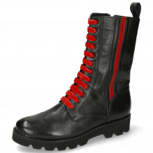 Boots Bonnie 28 French Nappa Black Salerno Red