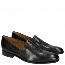 Loafers Prince 2 Black Embrodery Black