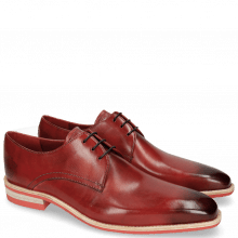 Derby shoes Lance 24 Red Lasercut Crown