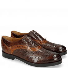 Oxford shoes Amelie 10 Turtle Mid Brown Python