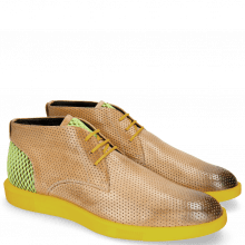 Sneakers Newton 2 Franky Perfo Digital Underlay Suede Yellow