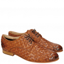 Derby shoes Sally 13 Woven Nappier Tan