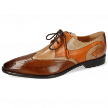 Derby shoes Elvis 63 Wood Cappuccino Winter Orange