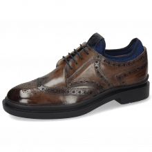 Derby shoes Ron 2 Stone Net Lycra Navy Patch