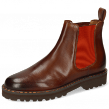 Ankle boots Dexter 2R Mid BrownElastic Ribbed Orange
