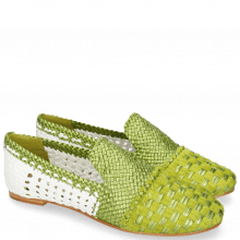 Loafers Kate 24 Woven Satin Greenery