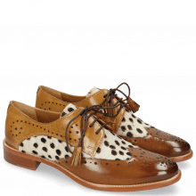 Derby shoes Betty 3 Wood Hairon Wildcat Sand