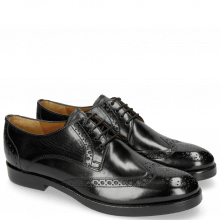 Derby shoes Amelie 3 Black Lining Rich Tan