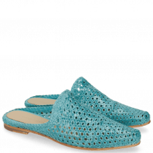 Mules Joolie 14 Woven Turquoise