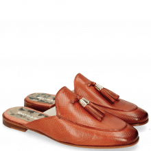 Mules Scarlett 2 Vegas Dice Rust Tassel
