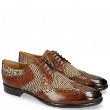 Derby shoes Clint 19 Wood Textile English Hairon Halftone