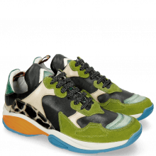 Sneakers Flo 1 Suede Pattini New Grass Pine Verde Chiaro